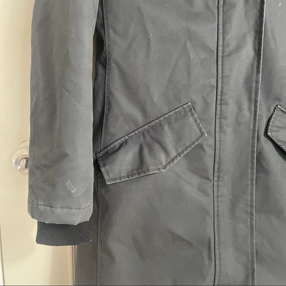 XXS Simons Winter Coat / Jacket in Dark Grey with pockets - Picture 2 of 5